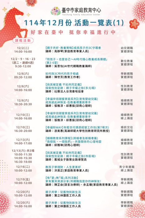 12月份家庭教育中心活動海報1圖片
